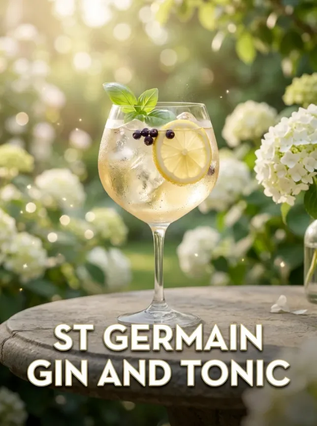 St Germain Gin and Tonic