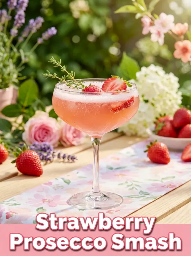 Strawberry Prosecco Smash