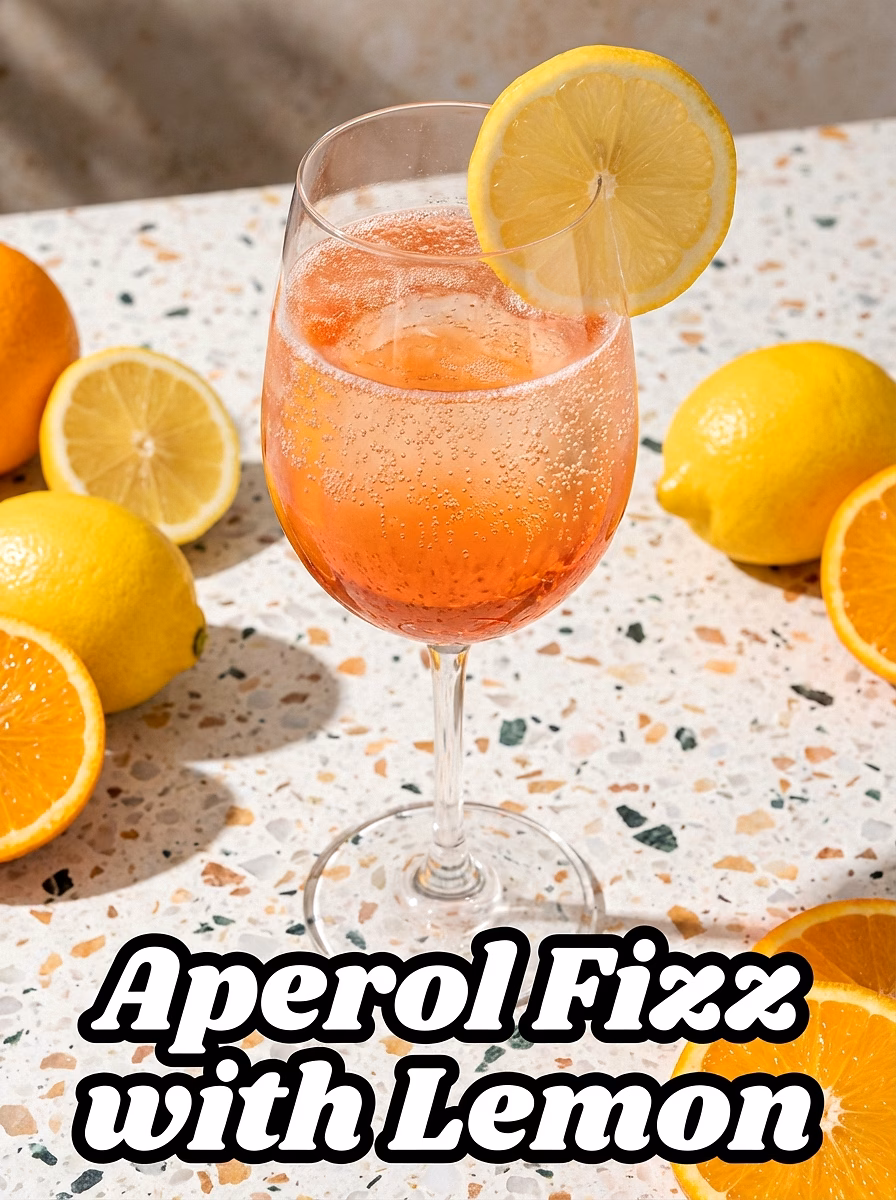 Aperol Fizz with Lemon