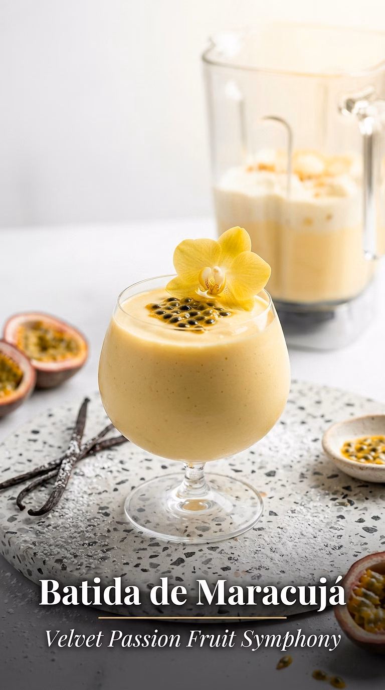 Batida de Maracujá (Brazilian Passion Fruit Batida)