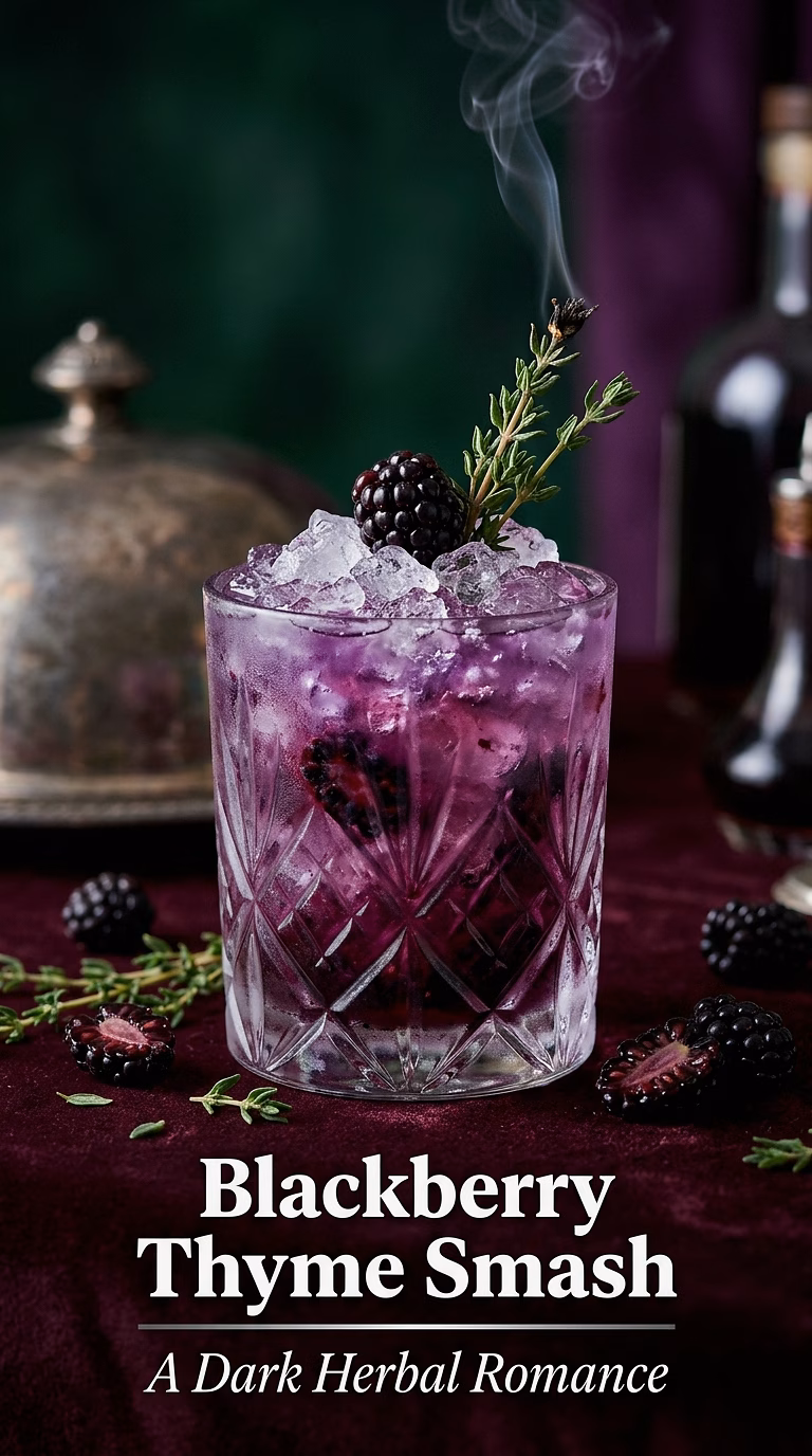 Blackberry Thyme Vodka Smash