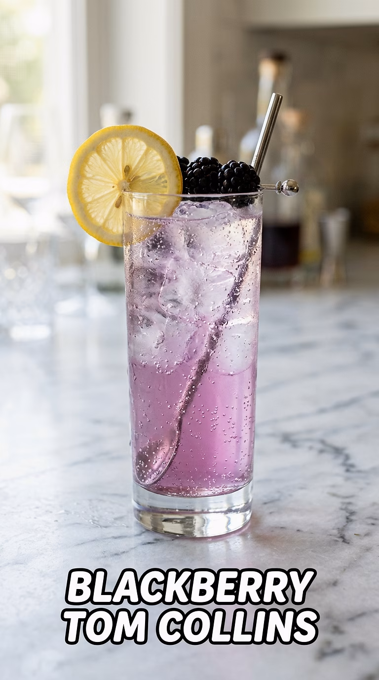 Blackberry Tom Collins