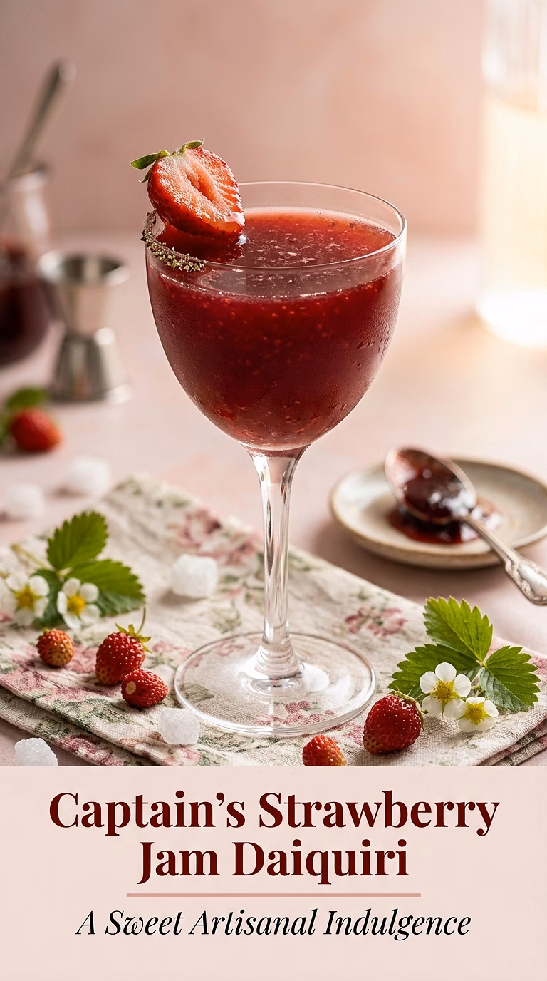 Captain's Strawberry Jam Daiquiri