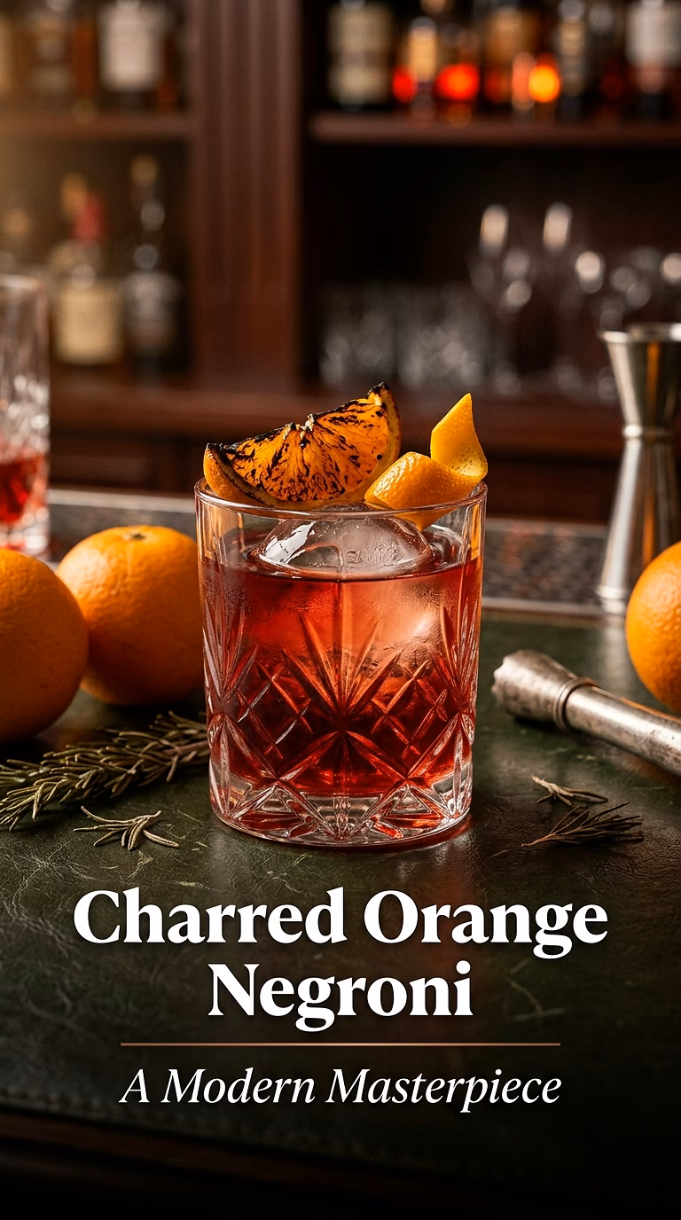 Charred Orange Negroni