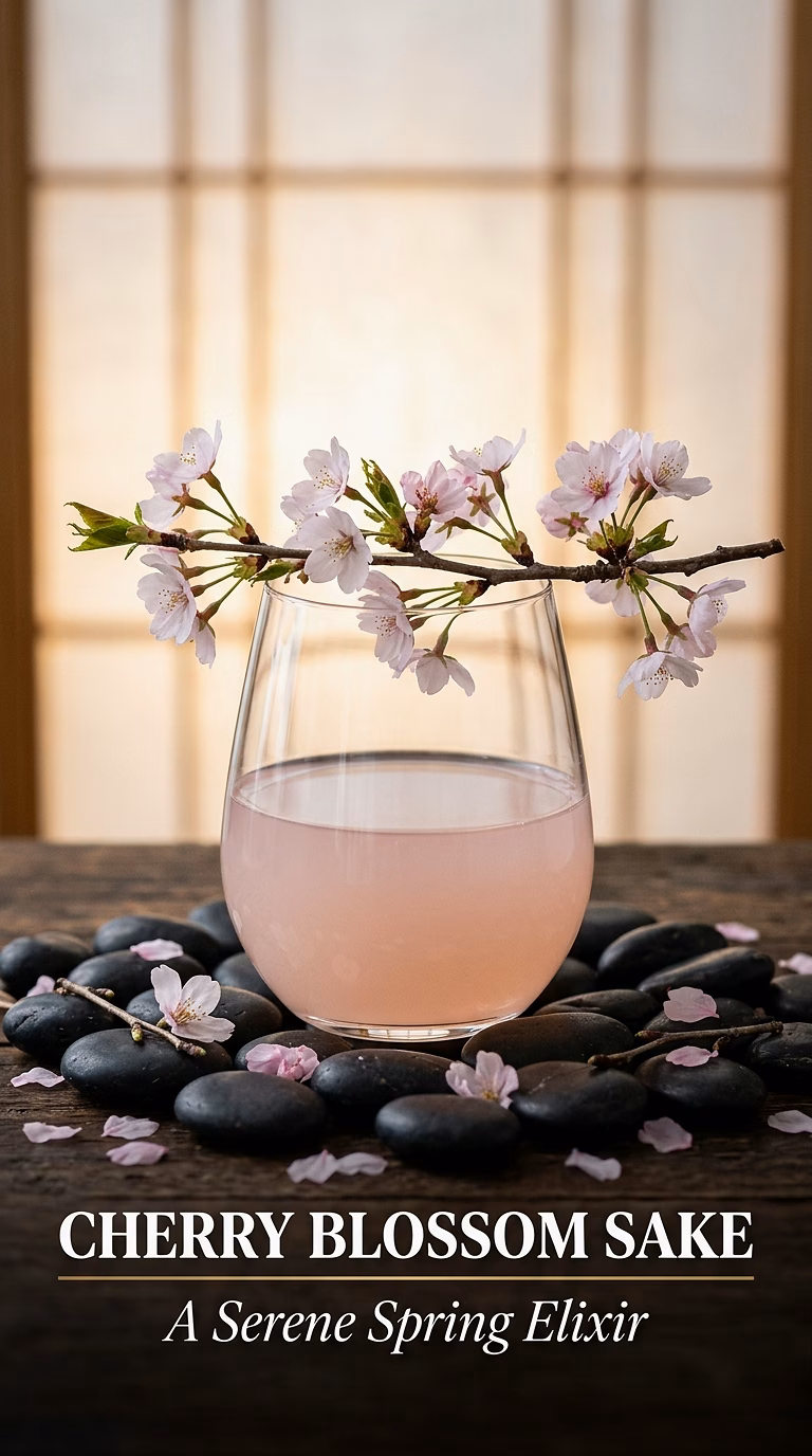 Cherry Blossom Sake Cocktail