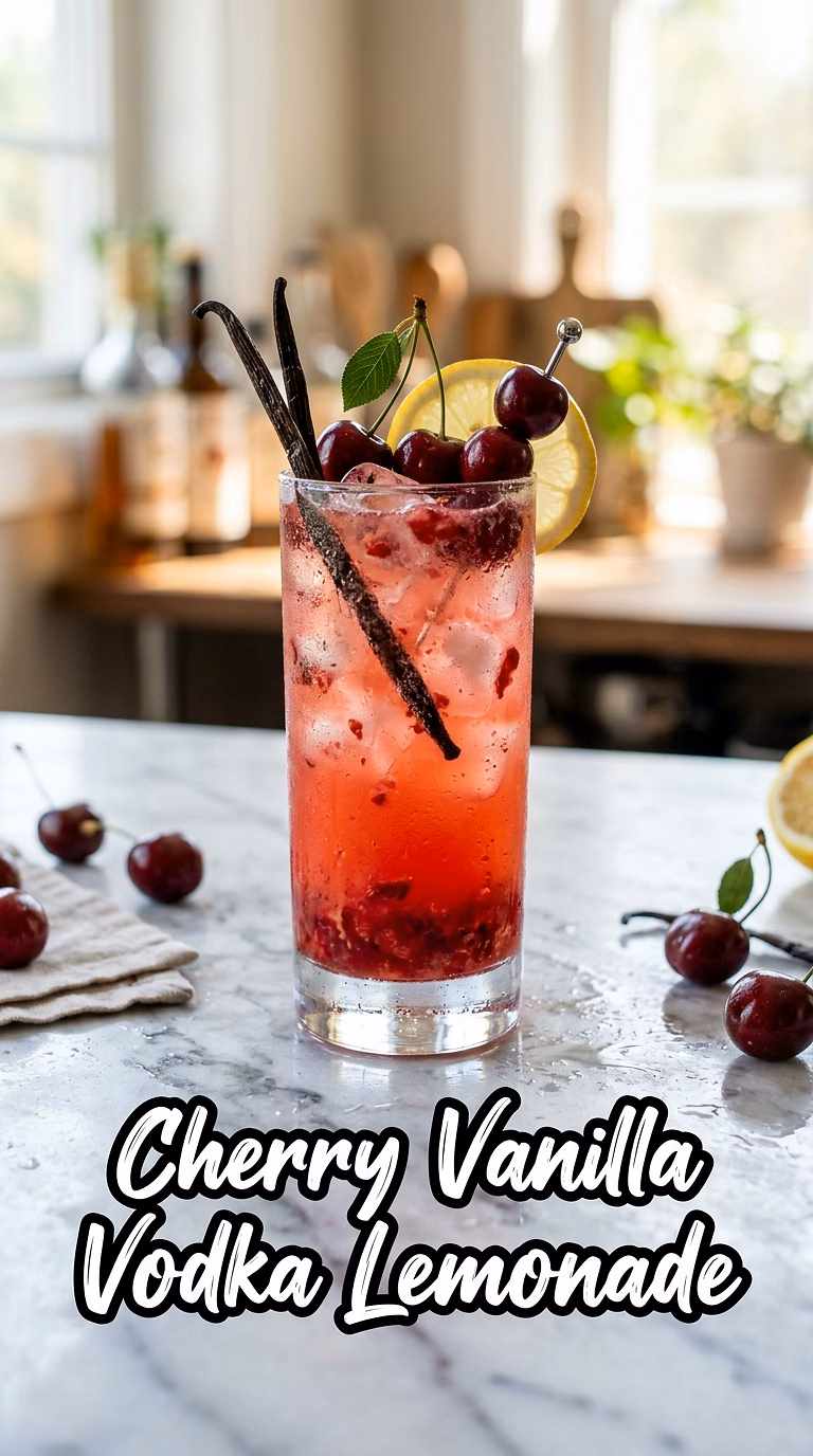 Cherry Vanilla Vodka Lemonade