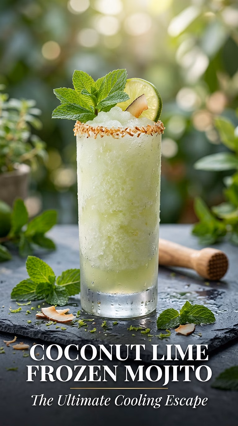 Coconut Lime Frozen Mojito