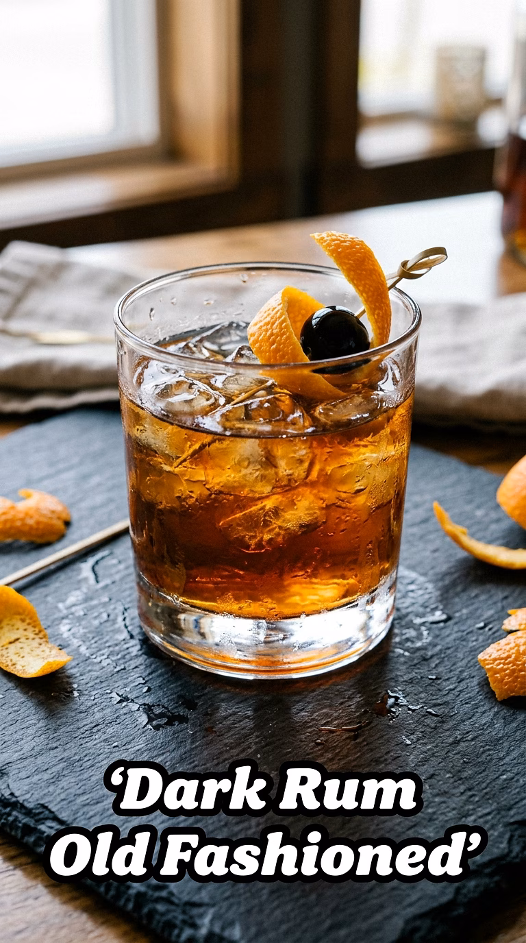 Dark Rum Old Fashioned