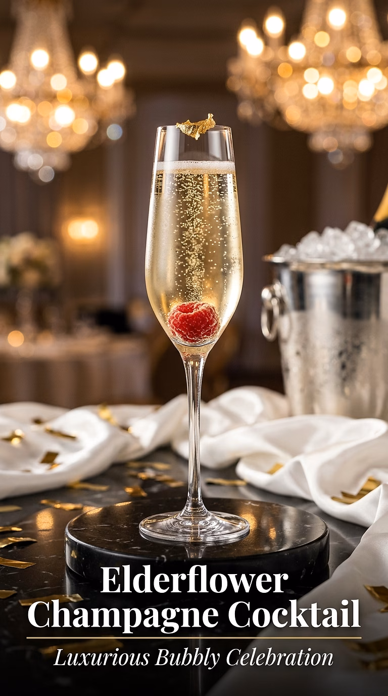 Elderflower Champagne Cocktail