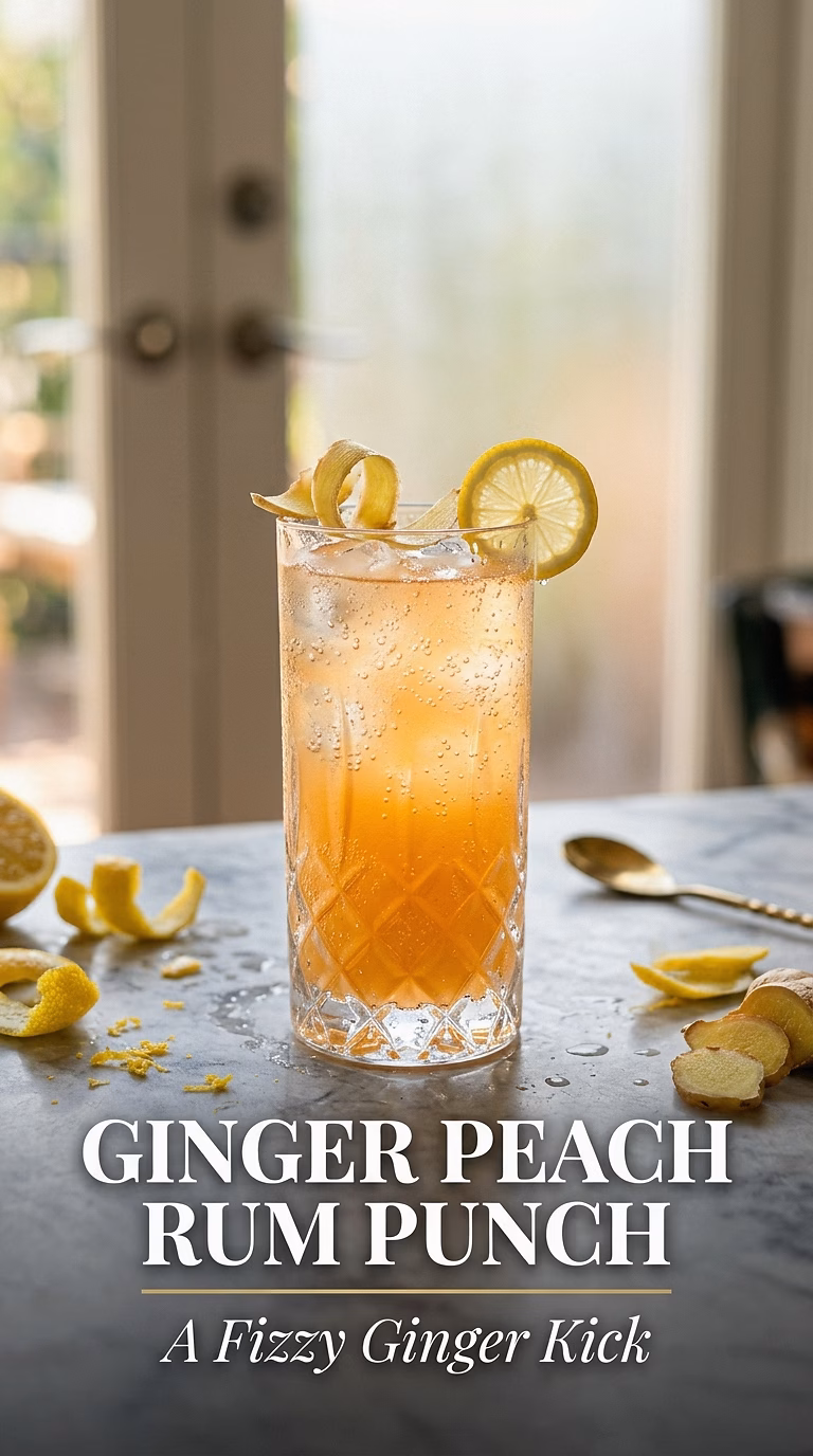 Ginger Peach Rum Punch