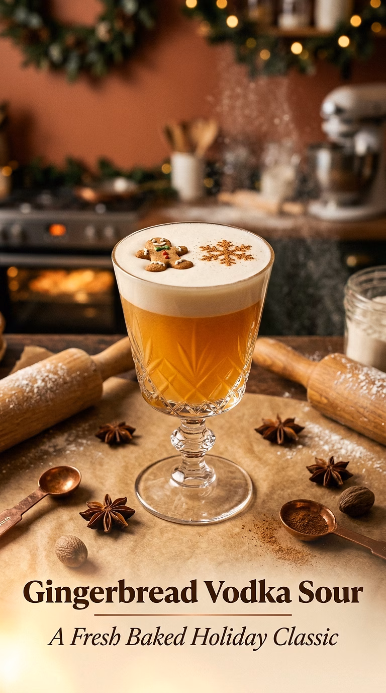 Gingerbread Vodka Sour