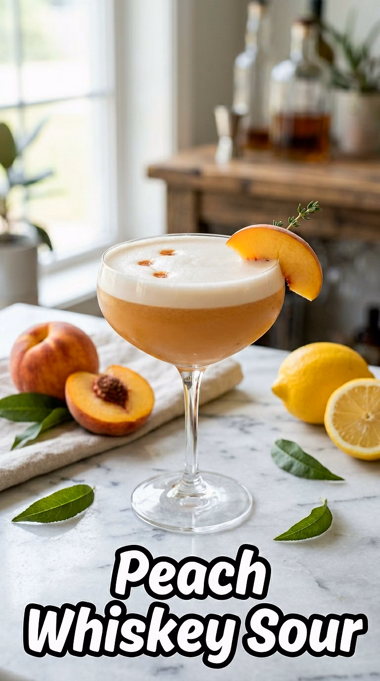 Peach Whiskey Sour