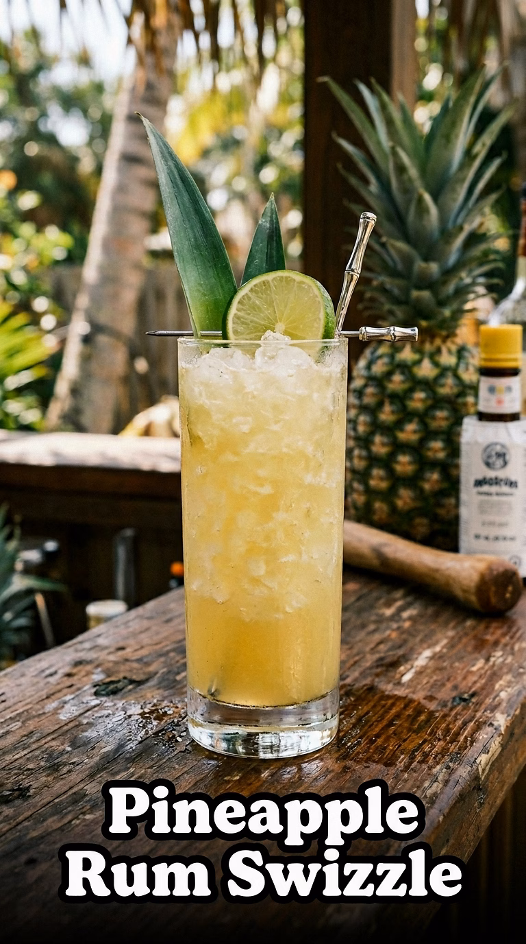 Pineapple Rum Swizzle