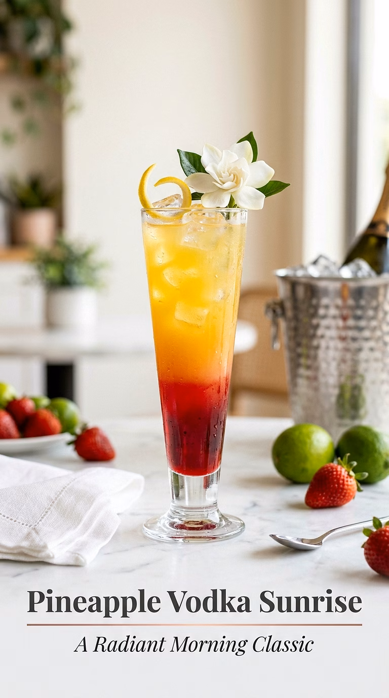 Pineapple Vodka Sunrise