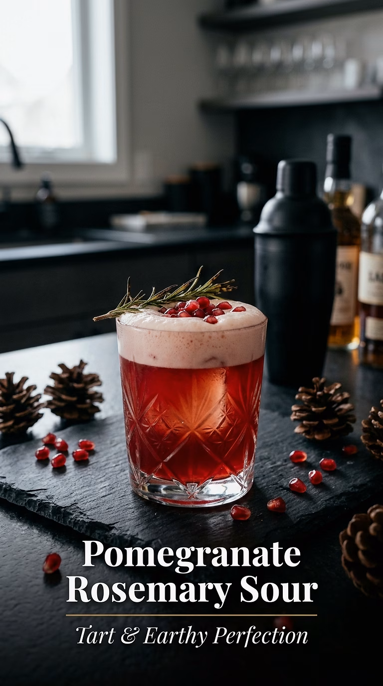 Pomegranate Rosemary Sour