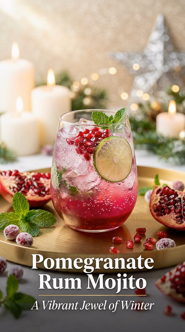 Pomegranate Rum Mojito