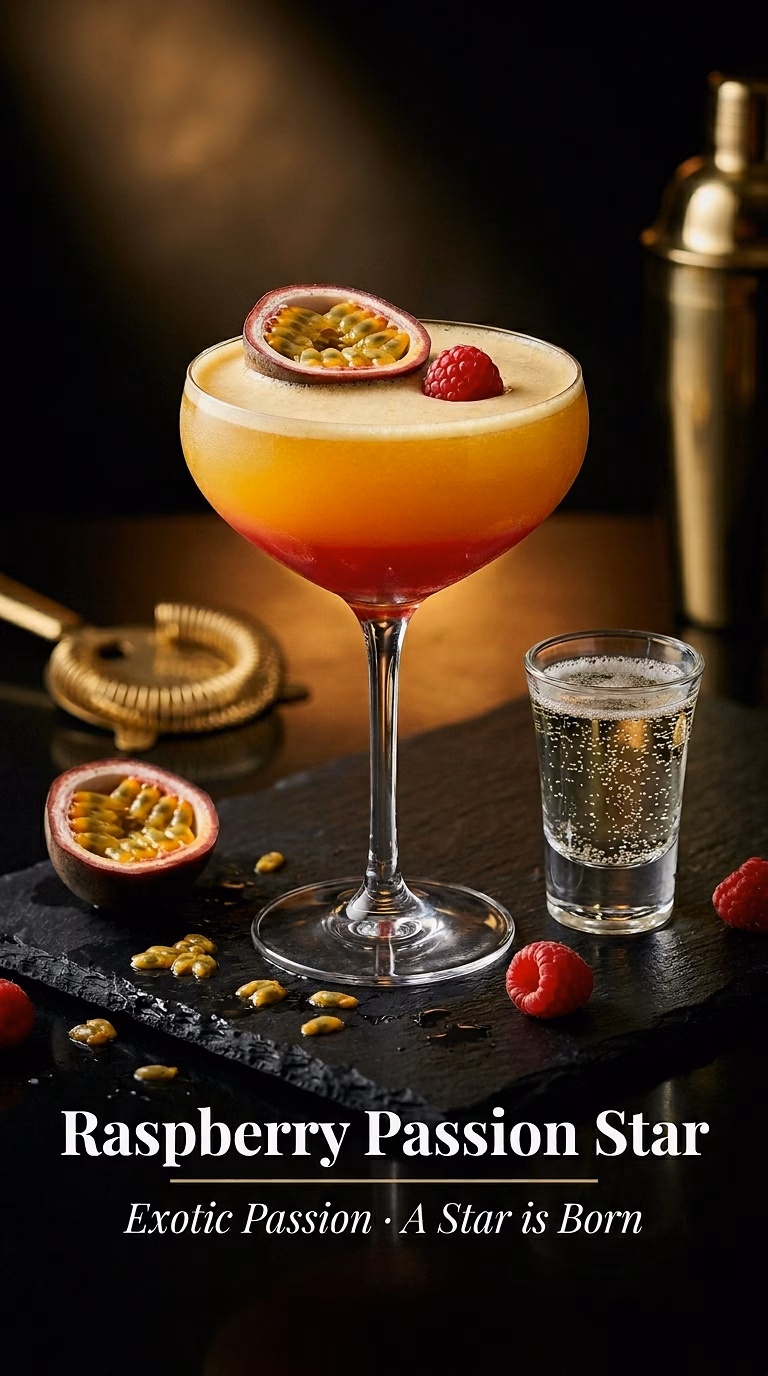 Raspberry Passion Star Martini