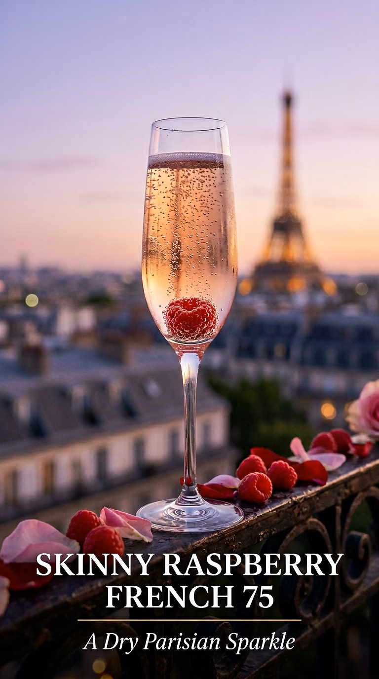 Skinny Raspberry French 75