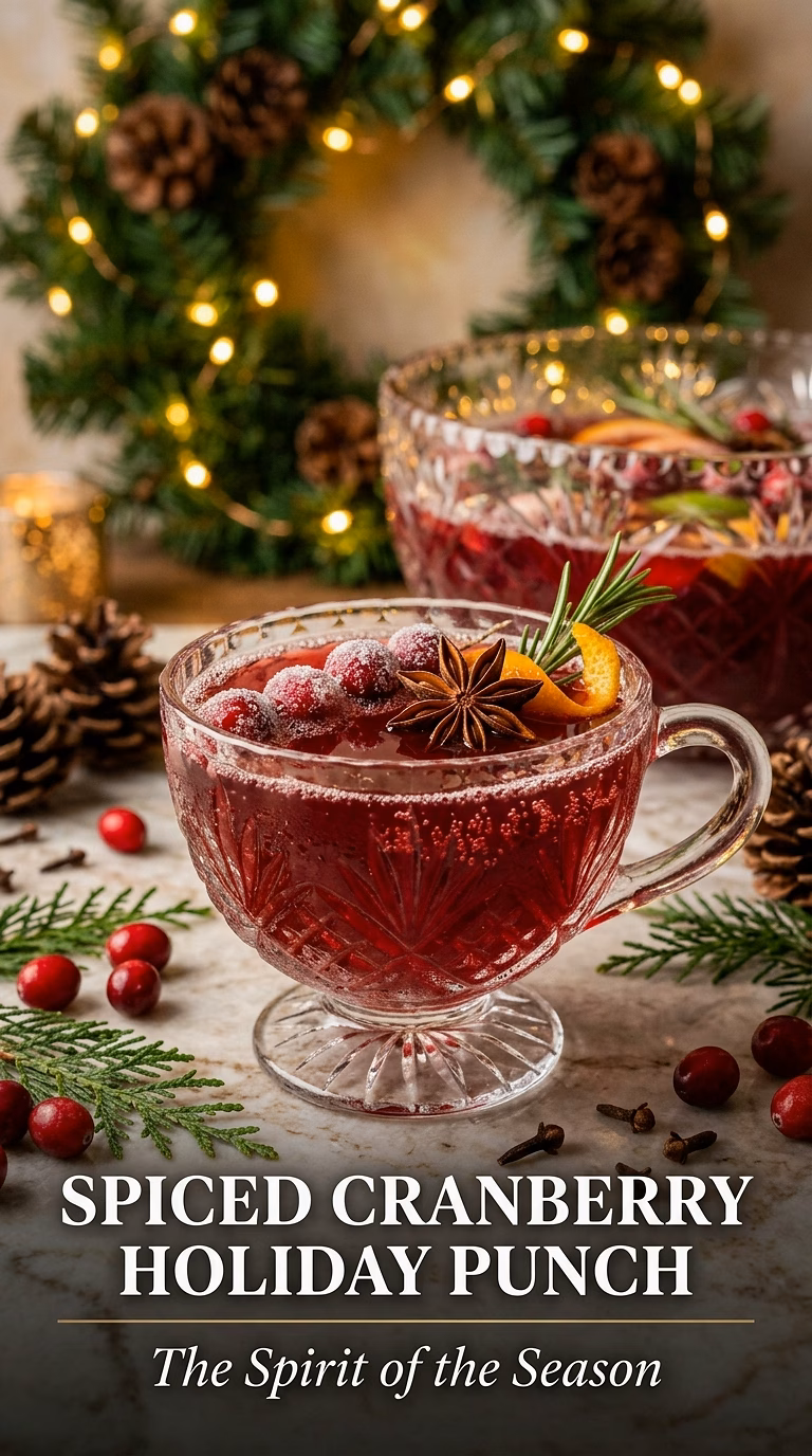 Spiced Cranberry Holiday Punch