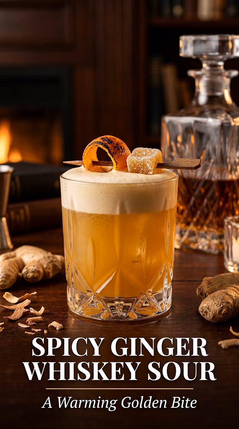 Spicy Ginger Whiskey Sour