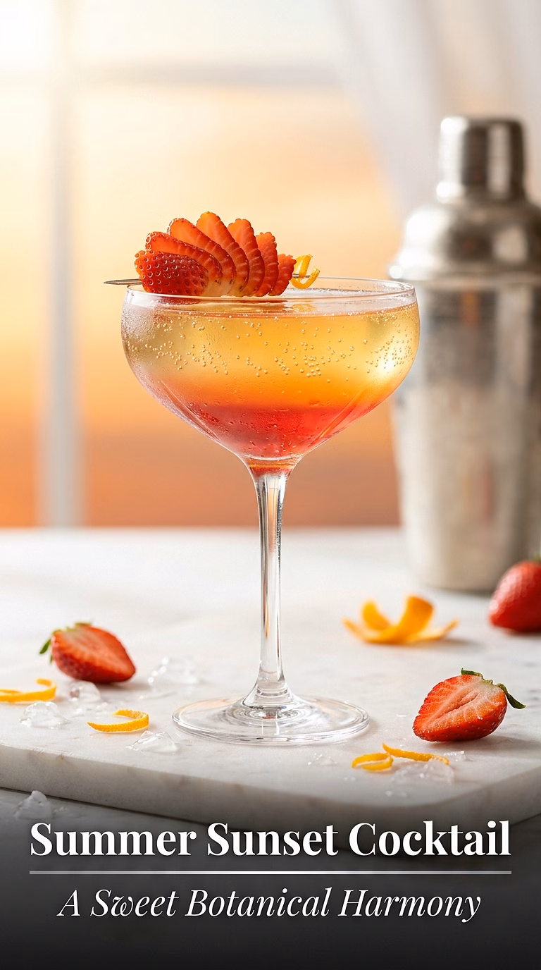 Summer Sunset Cocktail