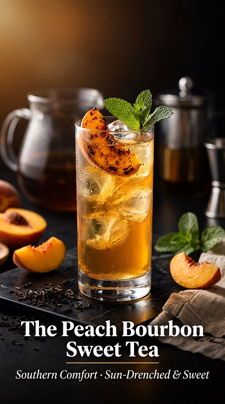The Peach Bourbon Sweet Tea