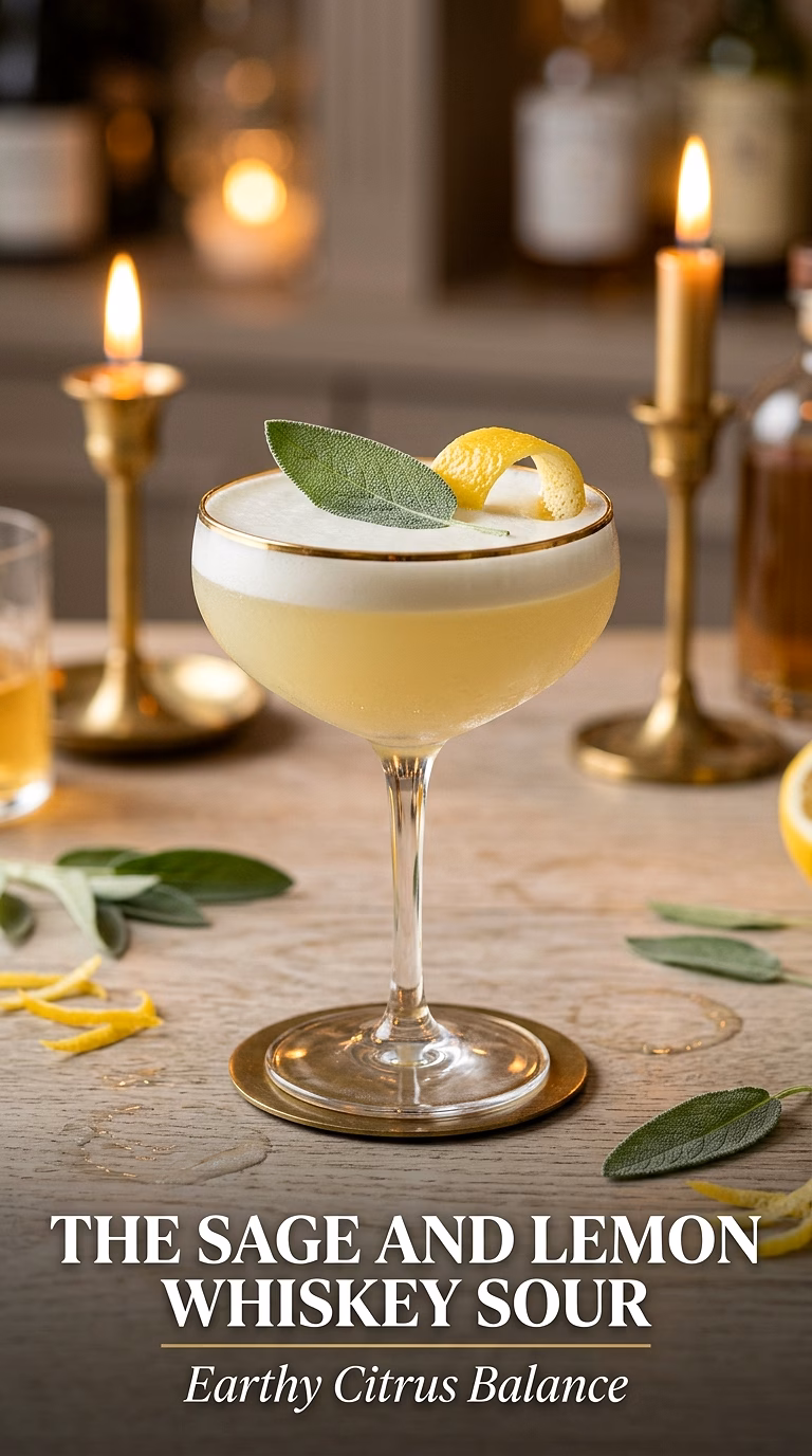 The Sage and Lemon Whiskey Sour