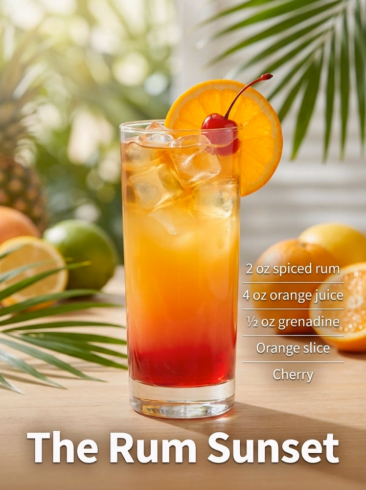 10. 🌅 The Rum Sunset