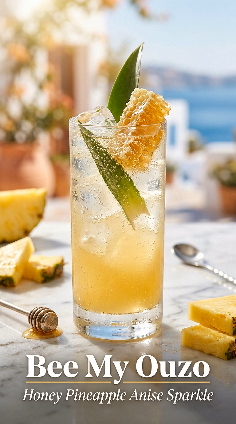 Bee My Ouzo (Honey Pineapple Spritzer)