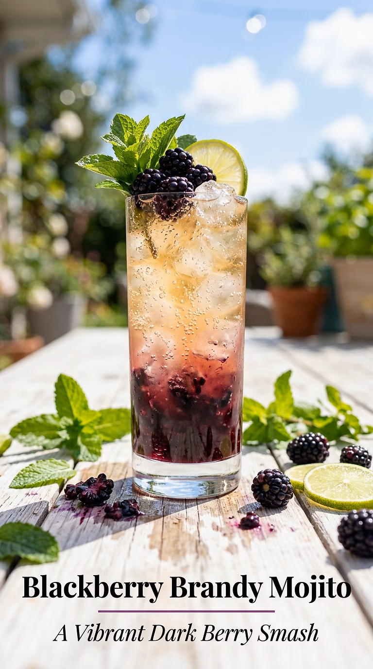 Blackberry Brandy Mojito