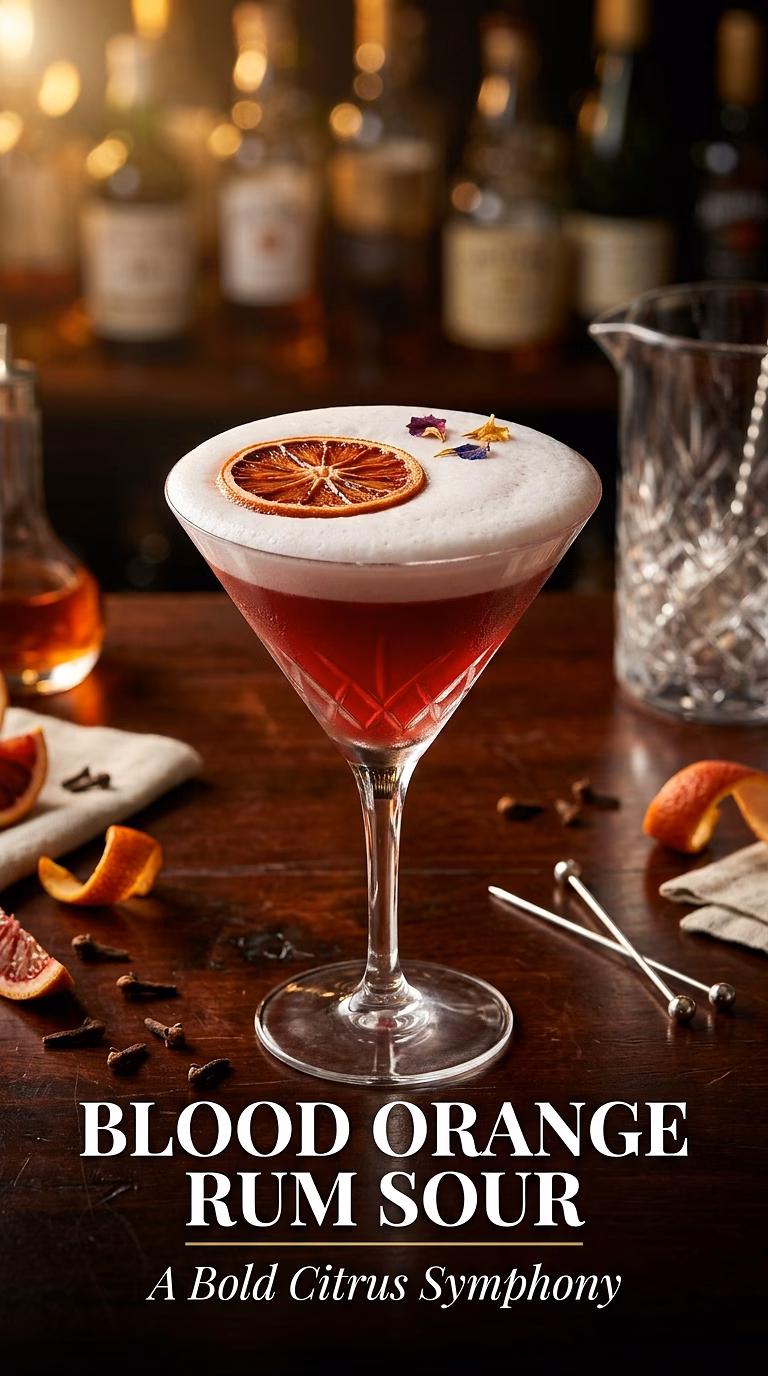 Blood Orange Rum Sour