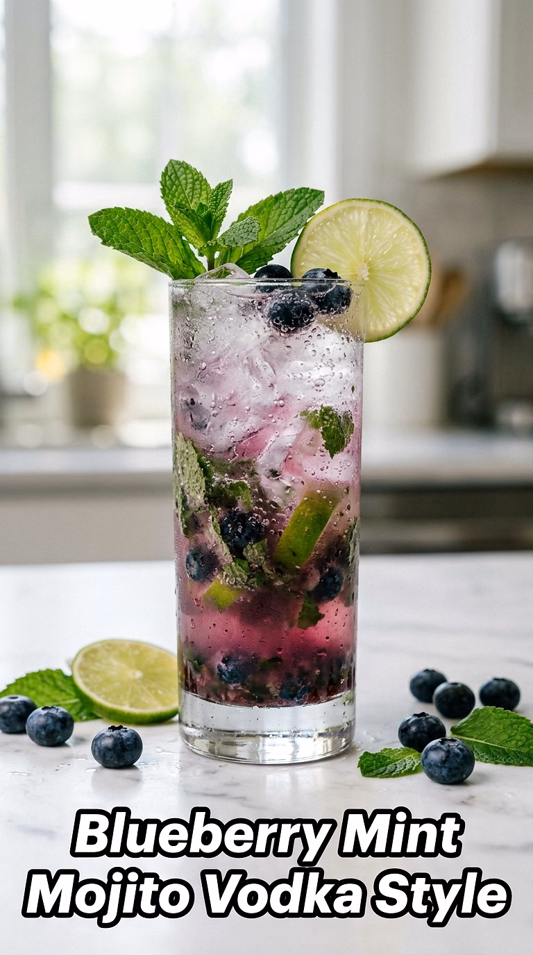 Blueberry Mint Mojito Vodka Style