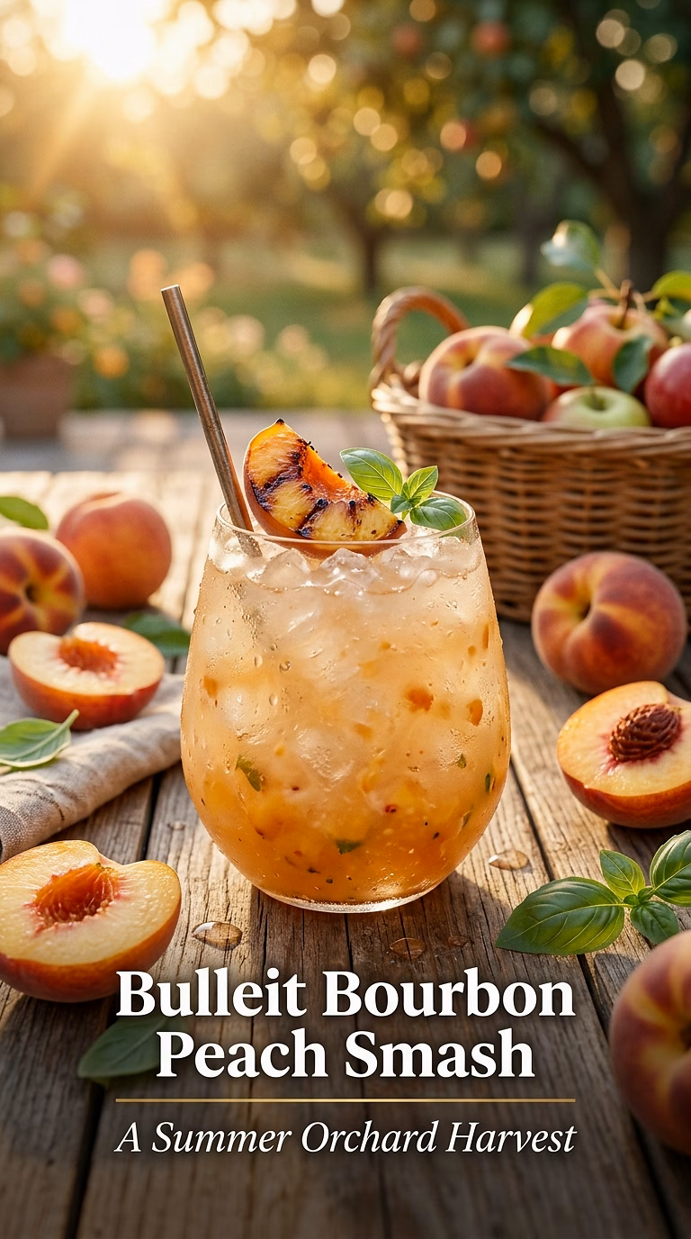 Bulleit Bourbon Peach Smash