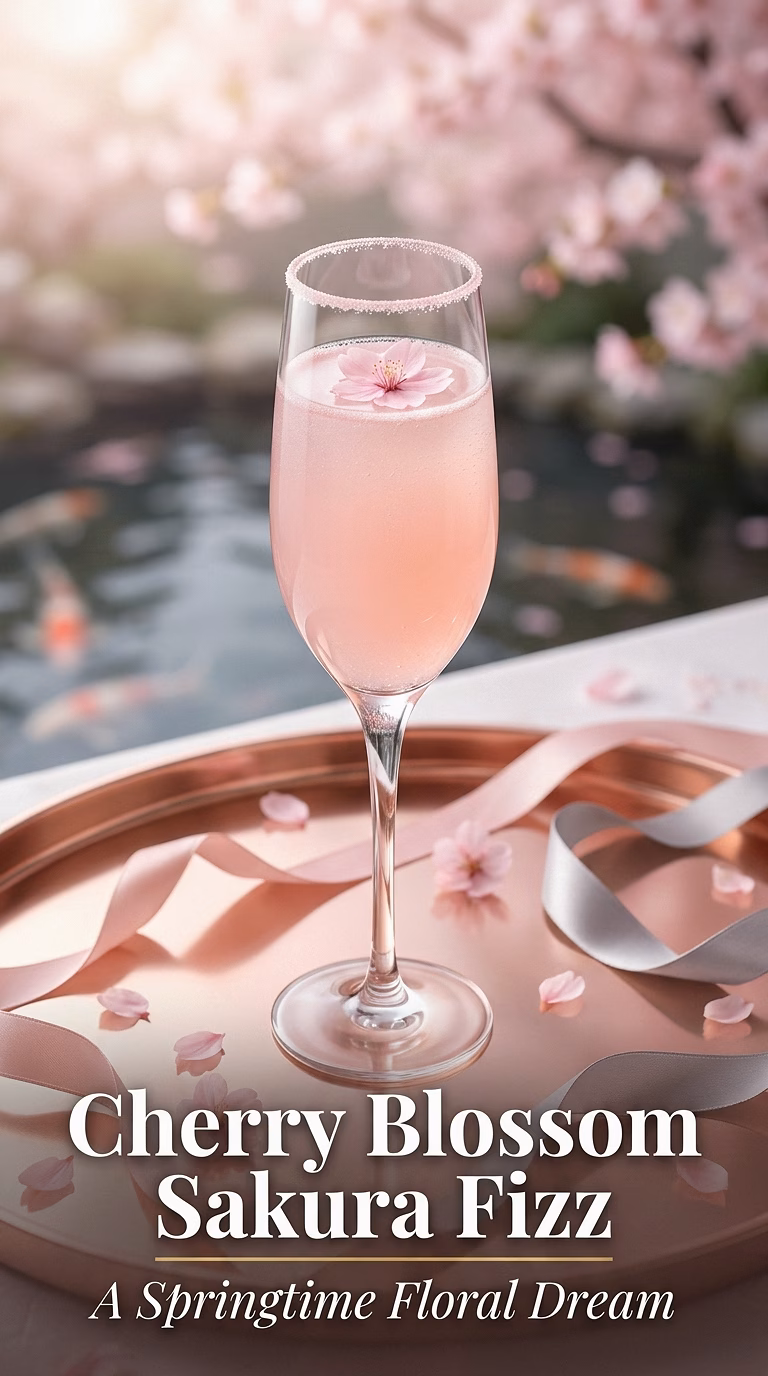 Cherry Blossom Sakura Fizz