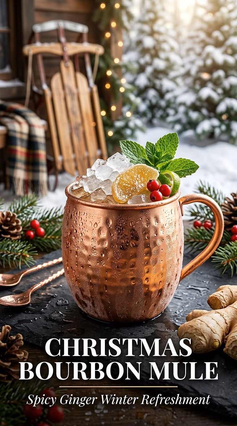 Christmas Bourbon Mule