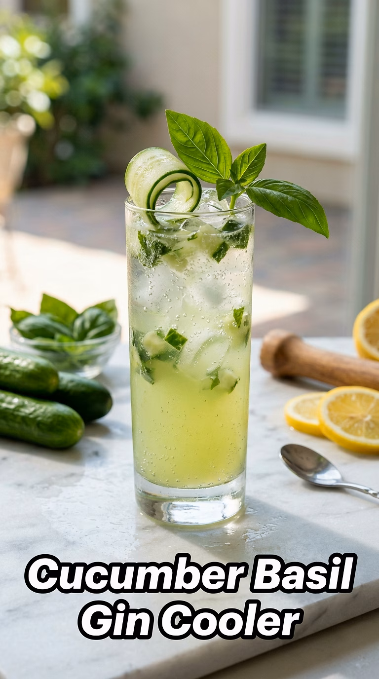 Cucumber Basil Gin Cooler