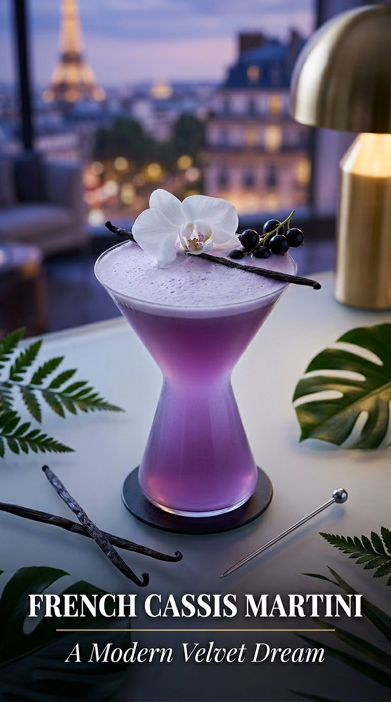 French Cassis Martini
