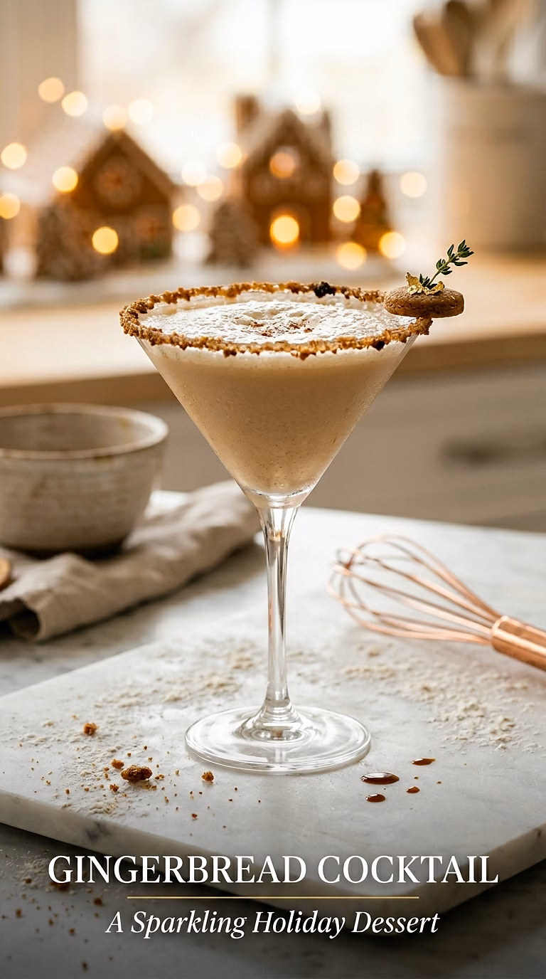 Gingerbread Champagne Cocktail