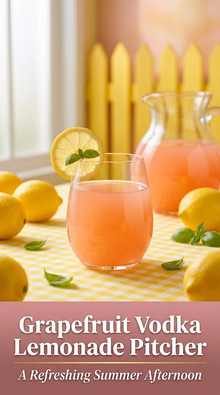 Grapefruit Vodka Lemonade Pitcher