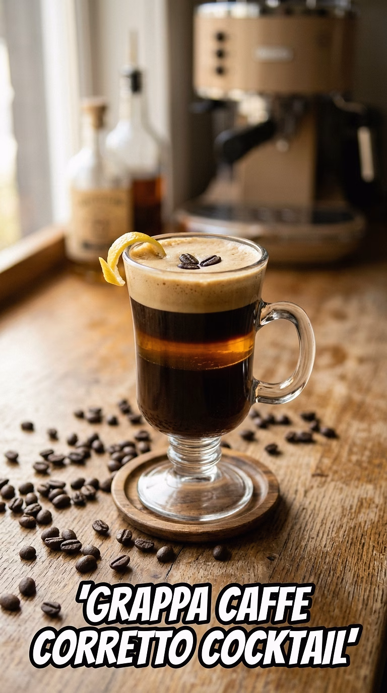 Grappa Caffe Corretto Cocktail