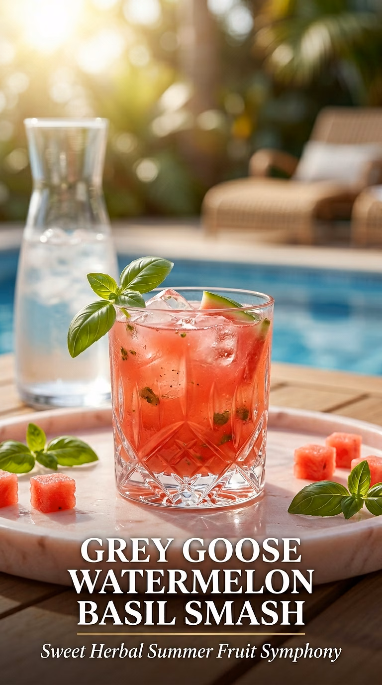 Grey Goose Watermelon Basil Smash