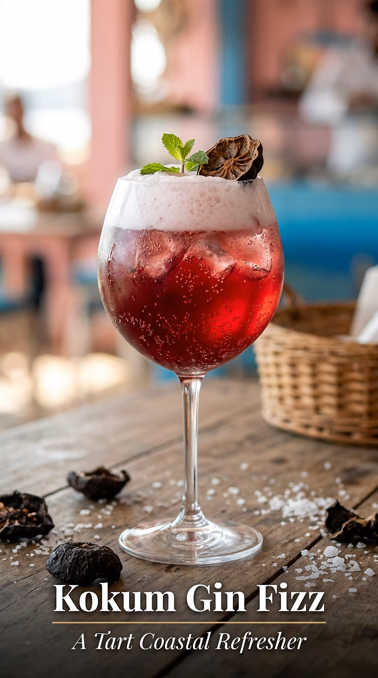 Kokum Gin Fizz