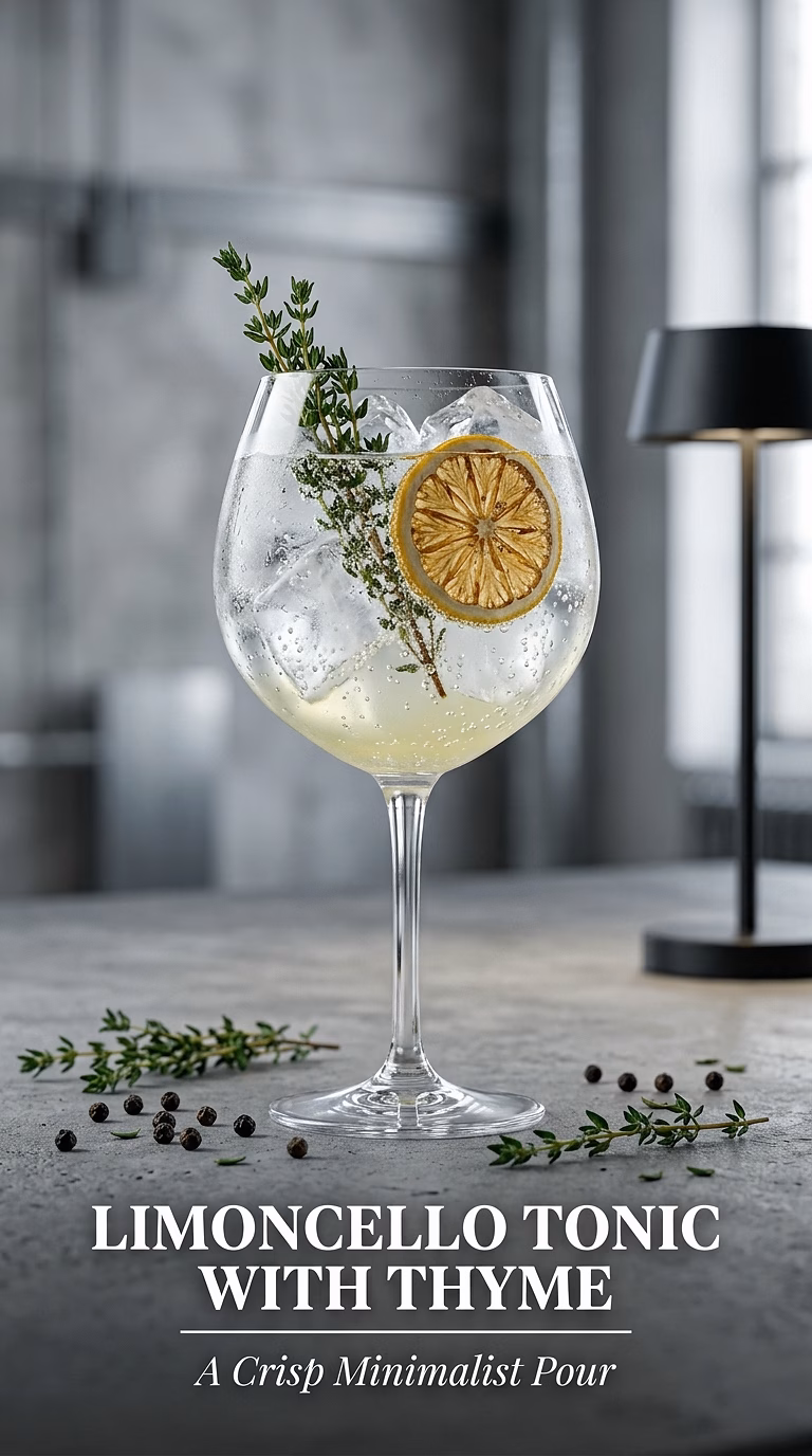 Limoncello Tonic with Thyme