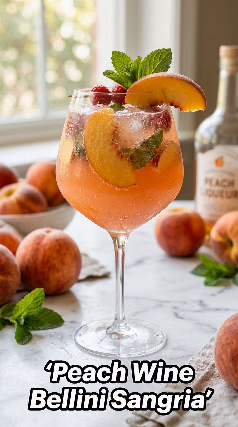 Peach Wine Bellini Sangria