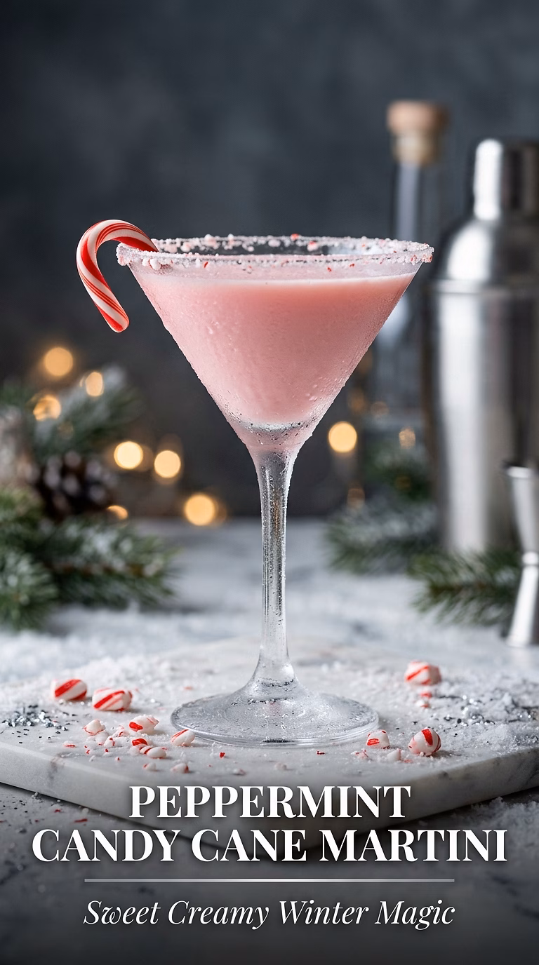 Peppermint Candy Cane Martini