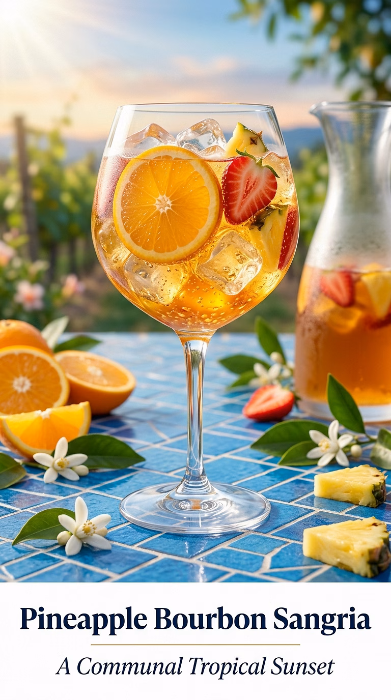Pineapple Bourbon Sangria