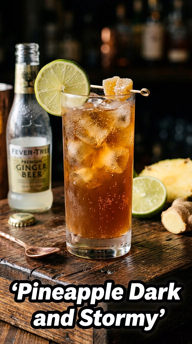 Pineapple Dark and Stormy