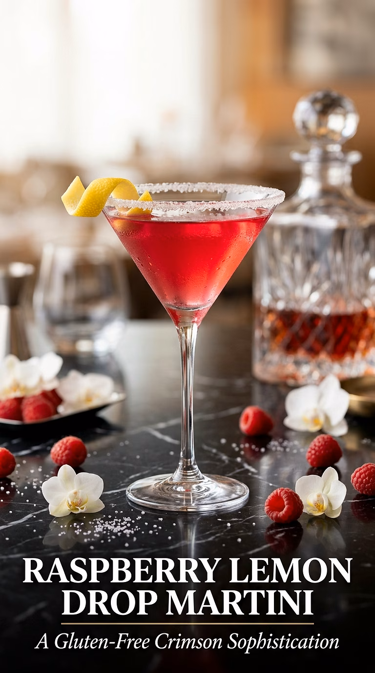 Raspberry Lemon Drop Martini