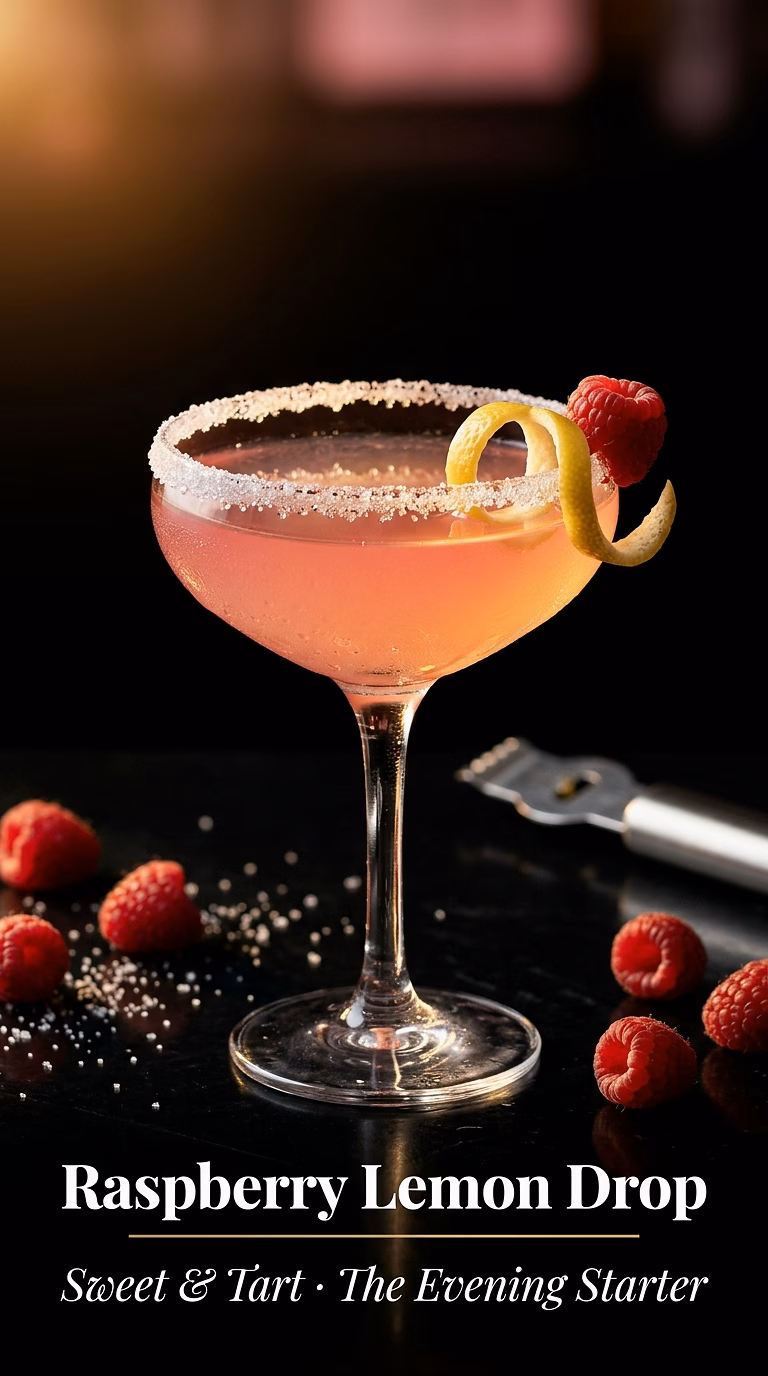 Raspberry Lemon Drop Martini