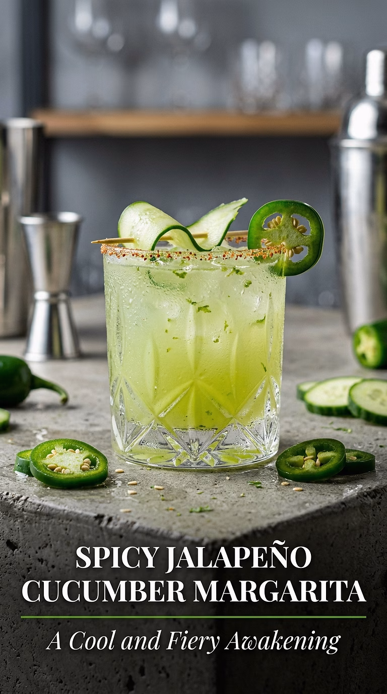 Spicy Jalapeño Cucumber Margarita